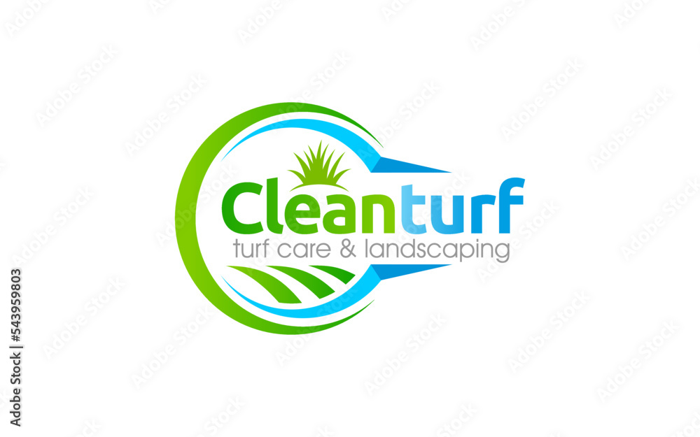 Illustration graphic vector of lawn care, landscape services, grass concept logo design template Illustration graphic vector of lawn care, landscape services, grass concept logo design template