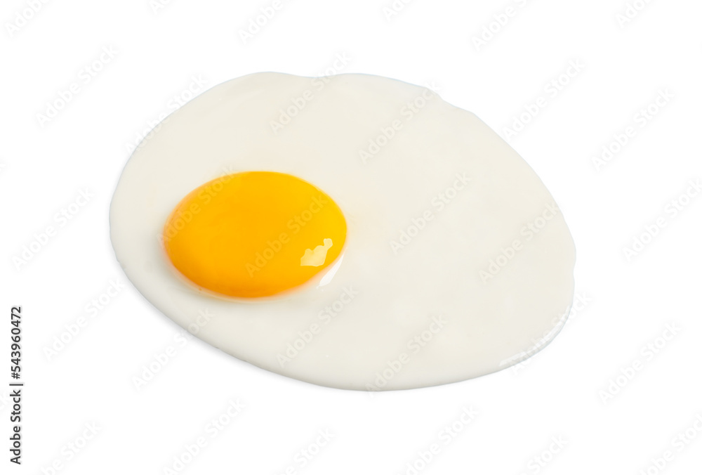 Tasty fried chicken egg isolated on white Tasty fried chicken egg isolated on white