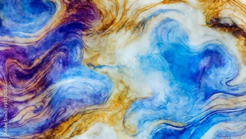 3d illustration of marble fluid