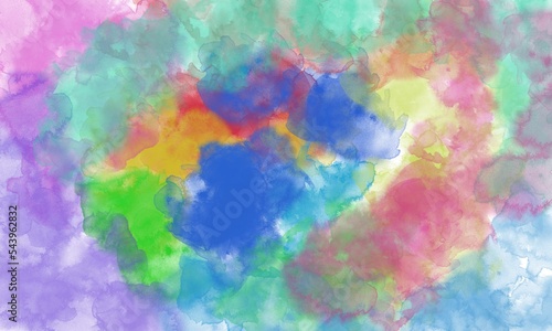 Hand painted watercolor abstract watercolor background © Dani