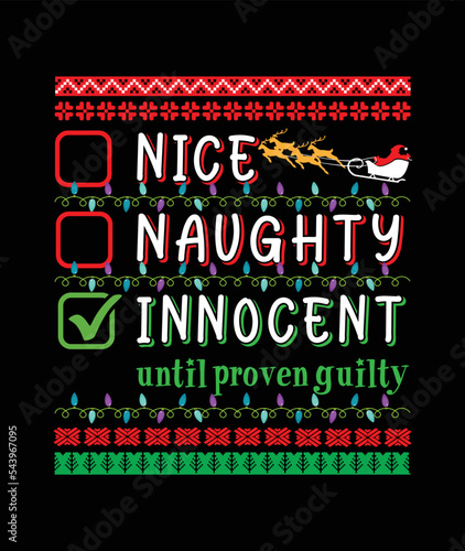 Nice naughty innocent - t-shirt design