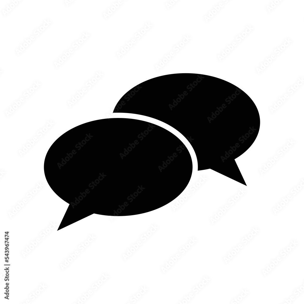 bubble speech icon vector design template in white background bubble speech icon vector design template in white background