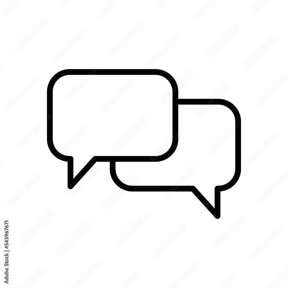 bubble speech icon vector design template in white background bubble speech icon vector design template in white background