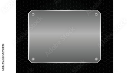 Silver frame isolated on background