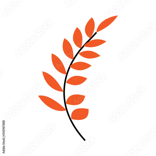 Autumn leaf icon logo design template vector illustration