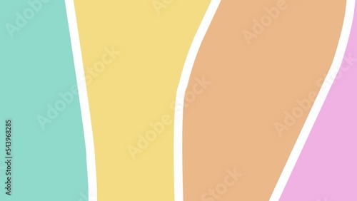 Full HD abstract colorful background. Hand drawn various shapes and doodles. Modern contemporary trendy illustration. Every background. pastel colors