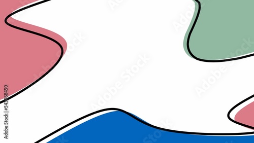 Full HD abstract colorful background. Hand drawn various shapes and doodles. Modern contemporary trendy illustration. Every background. pastel colors