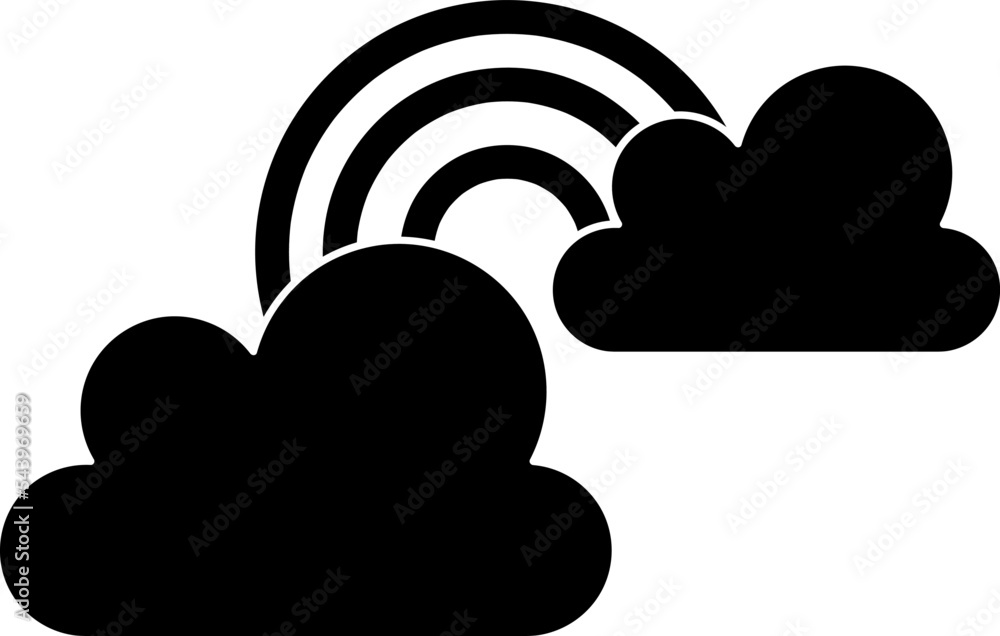 New rainbow icon design trendy on white background..eps New rainbow icon design trendy on white background..eps