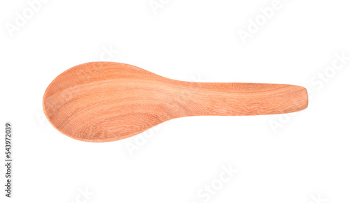 wooden spoon on transparent png Top view