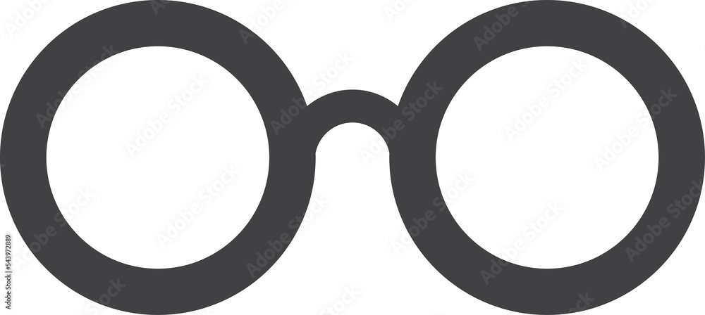 round glasses illustration in minimal style round glasses illustration in minimal style