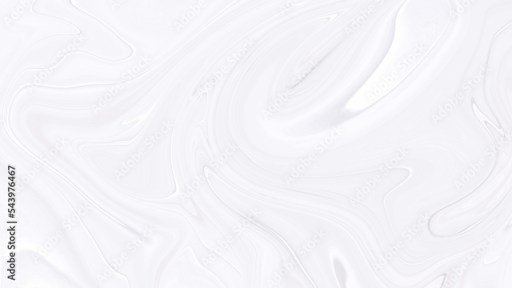 White Background. Waves With a Marble Pattern. White Repeat Liquid Effect. Seamless Fabric Vector Texture. Repeat Oil.