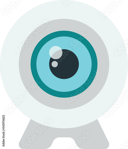 security camera illustration in minimal style
