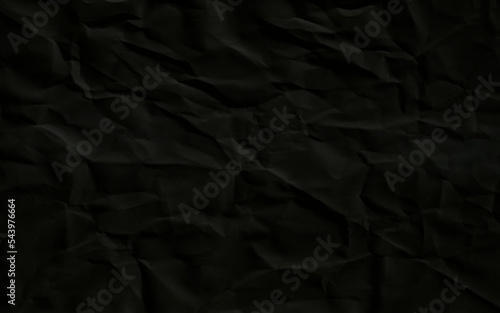 Wrinkled black paper background and texture. paper background for use and any design