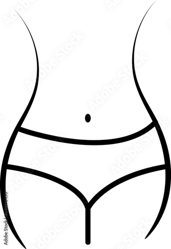 woman s waist icon  flat design best vector icon.eps