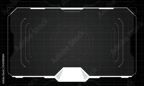 Futuristic hud interface screen design