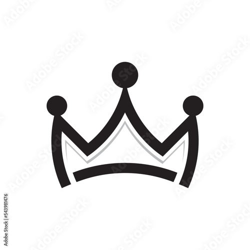 Crown logo template vector icon