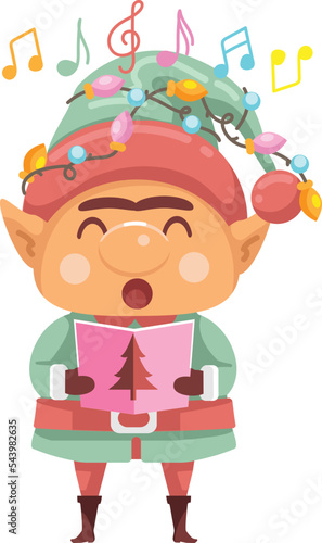 Elf sings a song for christmas