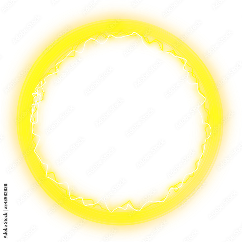 Yellow glowing round frame Yellow glowing round frame
