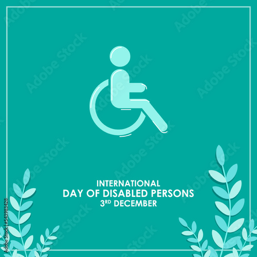 Vector illustration for International Day of Disabled Persons