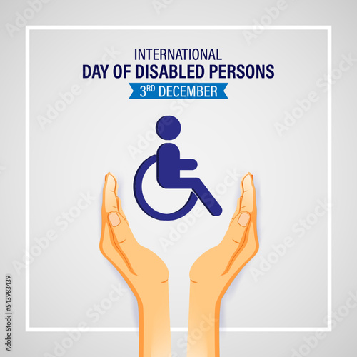Vector illustration for International Day of Disabled Persons
