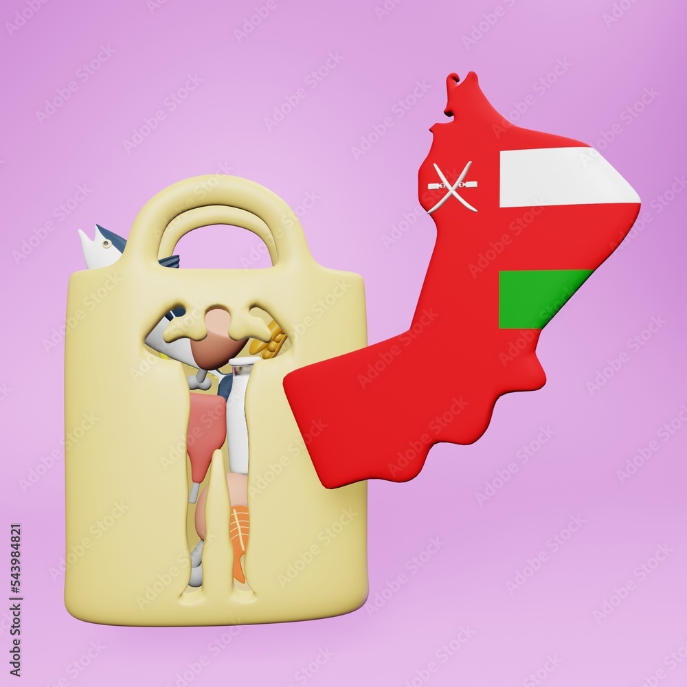 3d rendering of lung health in Oman for social media content