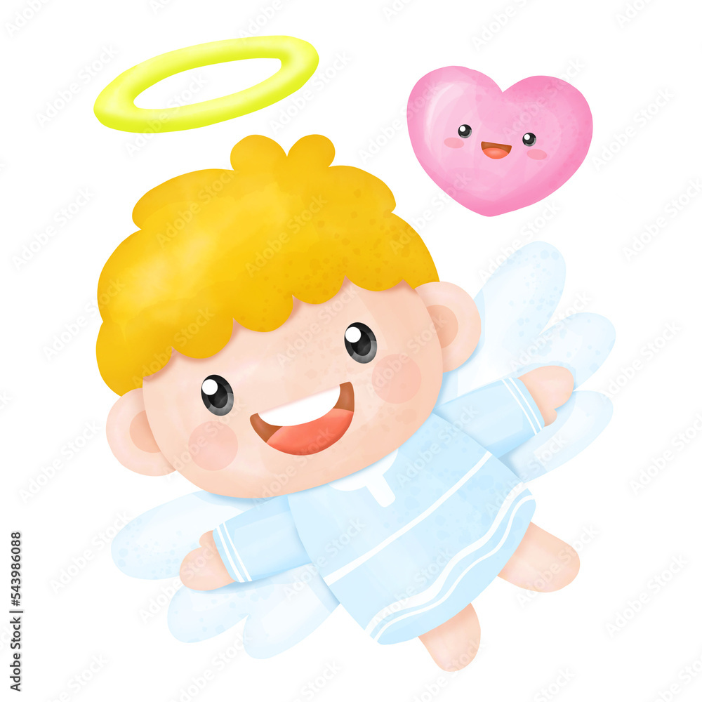 Kids Angel Watercoler Clipart Kids Angel Watercoler Clipart
