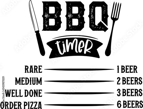 Apron saying print design. Kitchen towels, cooking, baking, chef, funny quote phrase text lettering calligraphy vector. Vintage retro Kitchen decor. bbq timer