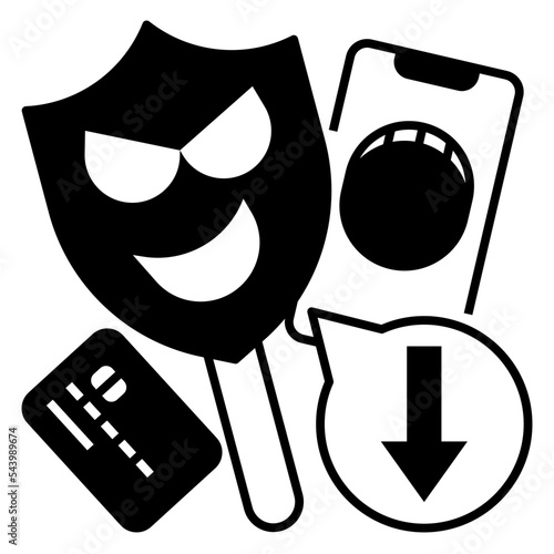 reduced crime icon