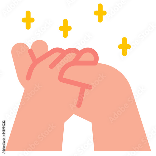 give thanks flat icon