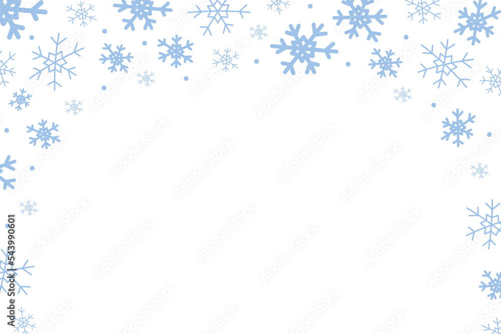 Falling snowflakes winter background on transparent background. PNG Falling snowflakes winter background on transparent background. PNG