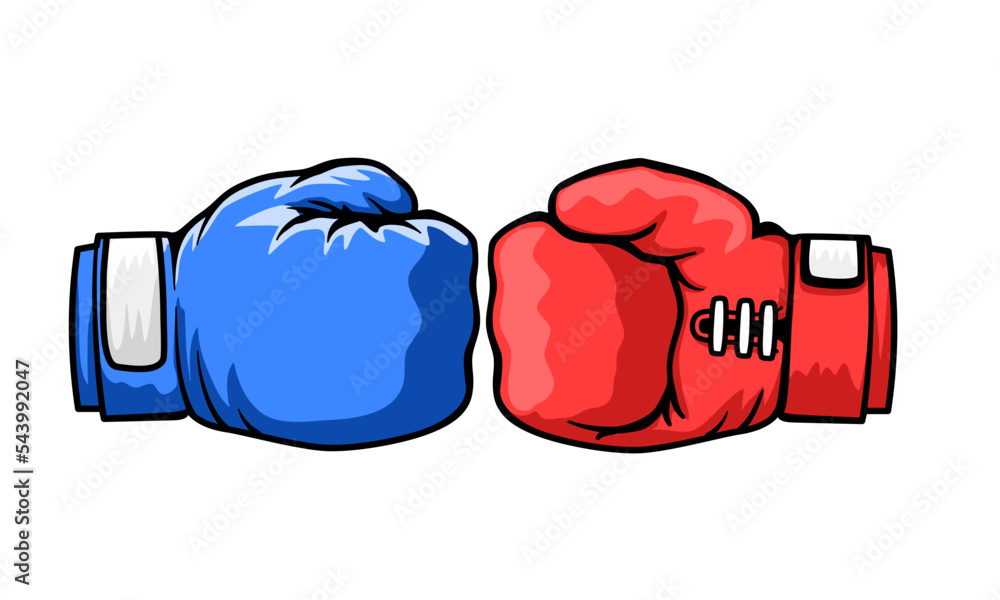 Boxing gloves hotsell red and blue