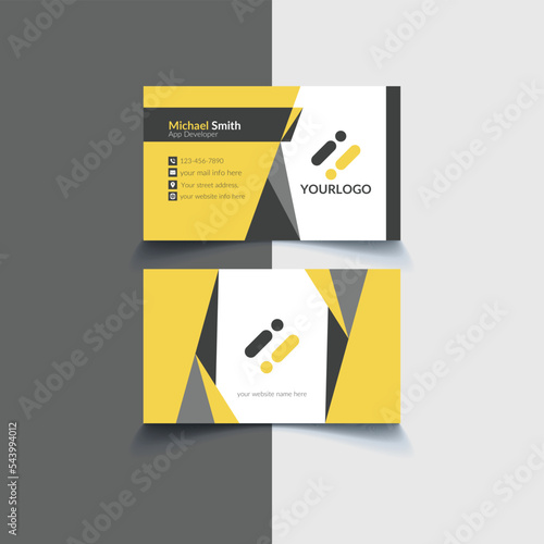 Modern professional business card template  design vector