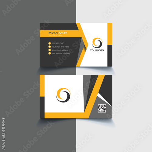 Modern professional business card template  design vector