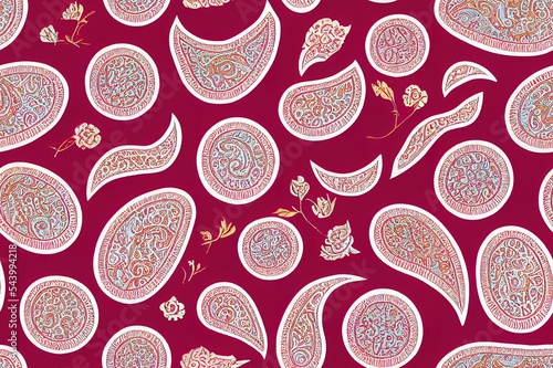 paisley pattern for fabric design