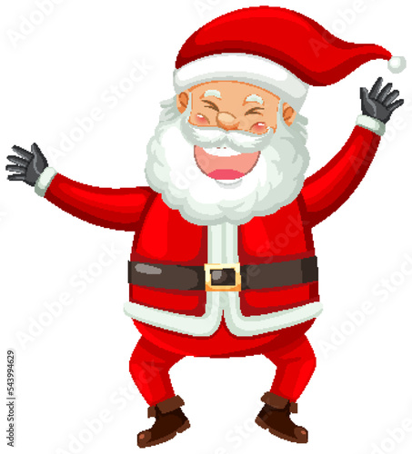 Happy Santa Claus cartoon character