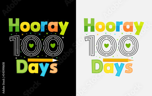 100th days of school, hundred days t shirt design, 100th days celebration t shirt