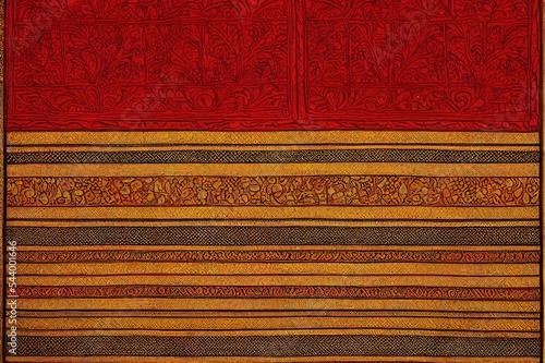 beautiful ethnic and mughal art border and deigns textile digital motif photo
