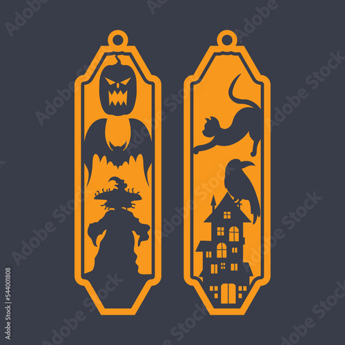 laser cut Die and decorative panel bookmark patterns.