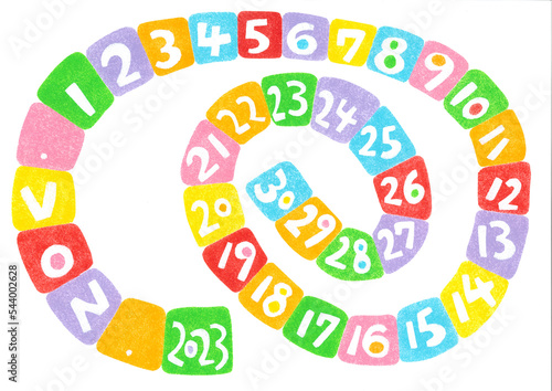２０２３年カラフルうずまきカレンダー（１１月）	