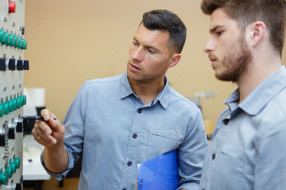 Fototapeta premium portrait of a factory operator