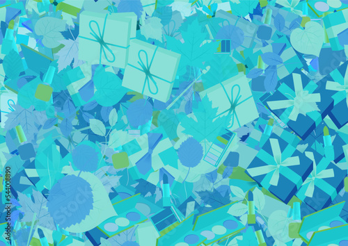 Background pattern abstract seamless design texture. Theme is about birthday, botany, natural, giftbox, nail polish, surprise, present, pomade, nature, salon, christmas, flora, wrap, valentine