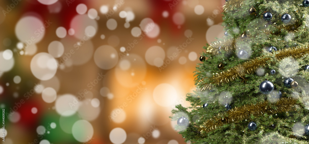 Christmas background with christmas decoration - 3d rendering Christmas background with christmas decoration - 3d rendering