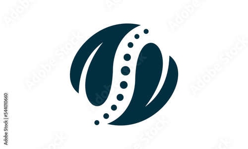 spine and leaf logo template