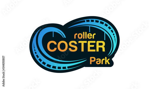 roller coaster logo template