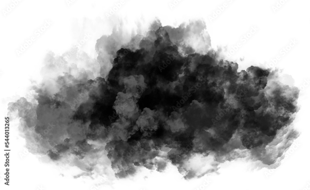 Explosion of a black cloud of smoke Explosion of a black cloud of smoke