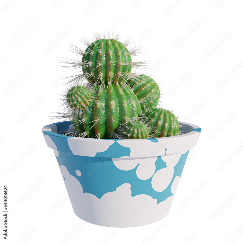 Cactus Pot 3D Cactus Pot 3D