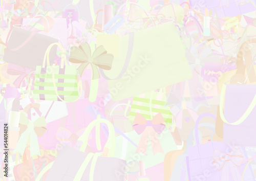 Background pattern abstract seamless design texture. Pastel. Theme is about buckle, parlor, Barber pole, brush, barbershop, elegance, pomade, businesswoman, salon, personal, satchel, small