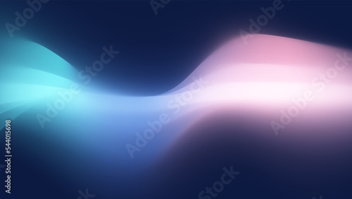 abstract 3d wave aurora technology wallpaper background with blurred gradient texture vector. Fluid gradient background vector. Modern wallpaper design for social media, idol poster, banner, flyer.