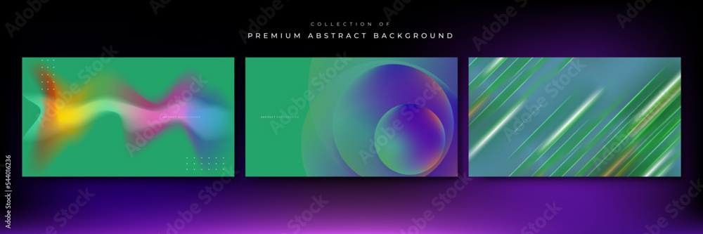 Abstract 3d blurred gradient fluid liquid aurora smooth vector backgrounds with waves for futuristic technology background. Vector abstract graphic design banner pattern presentation wallpaper web.