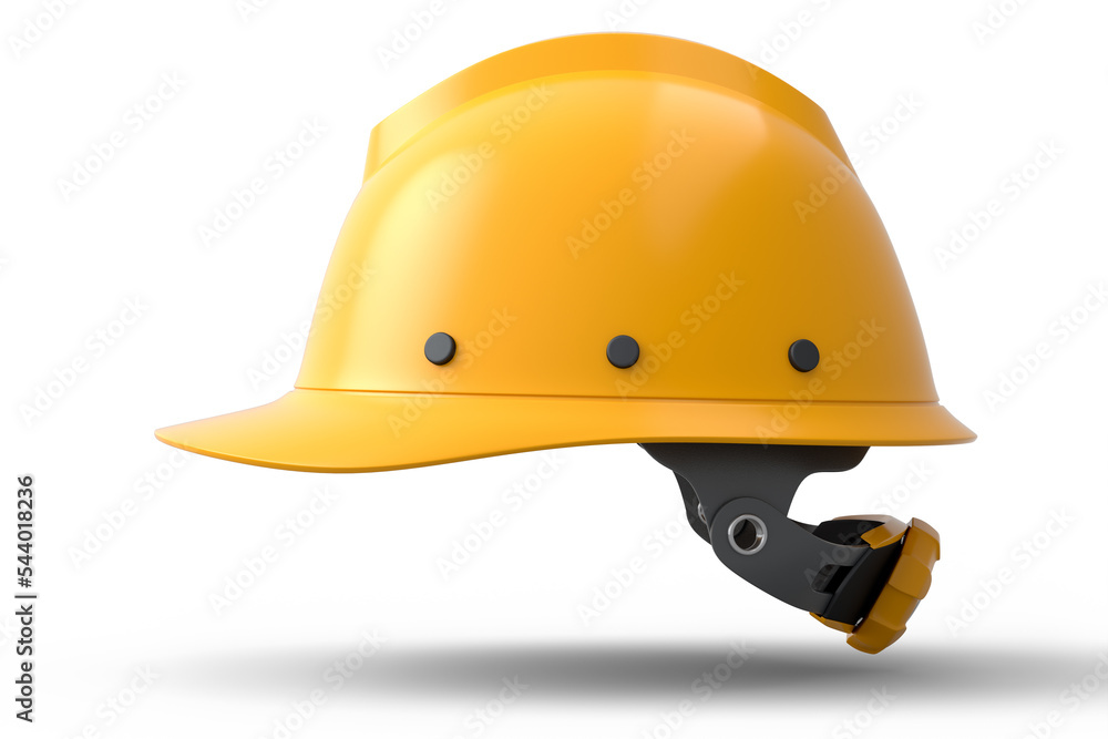 Yellow safety helmet or hard cap isolated on wihte background Yellow safety helmet or hard cap isolated on wihte background